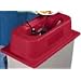 San Jamar KA1951 Katchall Rugged Flatware Retriever, 6-1/2" Height x 20-1/4" Width x 11-3/8" Depth, Red, For Slim Jim Trash Container