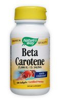 Natural Beta Carotene 25,000 IU - 100 - Softgel