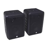 Bic America Rtrv44-2 Indoor/Outdoor 3-Way Speakers (Black)