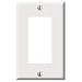 Leviton 021-80401-00W Decora 1-Gang Wallplate, White