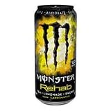 【日本未発売・USA版】　モンスター　リハブエナジードリンク　ティー+レモネード　15.5オンス(458ml) お得な15本セット　【並行輸入品】　【アスレティックストア特別　国内・アメリカからの送料無料】　1本わずか10キロカロリー　Monster Rehab Energy Drink, Tea + Lemonade, 15.5-Ounce Cans