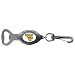 Clip-On Bottle Opener Key Ring Multi-Funtional. This lightweight photo dome football metal keytag / 
bottle opener is made in the USA. Let everyone know who your favorite team is. Clip-On to your golf 
bag, backpack or your belt loop or use as key ring.