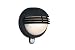 Boston Bulkhead Wall Light with PIR - Black - 013000130