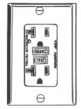 Designers Edge L3202WH GFCI Receptacle
