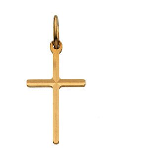 Childrens 14k Yellow Gold Cross Pendant Childrens 14k Yellow Gold Cross Pendant