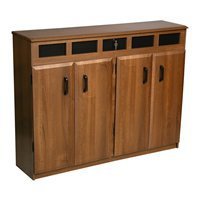 Top Load Media Cabinet - Oak/Black (Oak/Black) (37.25