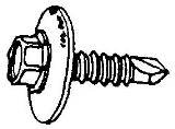 M4.2X17 20MM Washer - Black Trim Screw (50 count)