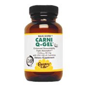 Maxi-Sorb Carni Q-Gel + E - 30 Softgels., (Country Life)