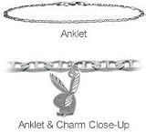 9 Inch Silver Playboy Bunny Charm Flat Gucci Anklet 21Fvg3kLmGL. SL160 9 Inch Silver Playboy Bunny Charm Flat Gucci Anklet
