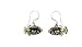 Clearly Charming Clown Triggerfish Silver and Enamel Earrings