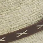 Justin 20X Brush Hog Palm Straw Cowboy Hat,Natural,7-1/2