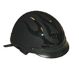 500-Black Flame DOT Biker Motorcycle Helmet