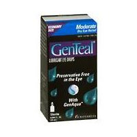 Buy Genteal Lubricant Eye Drops with GenAqua for Moderate Eye Dry Relief - 25Ml by Genteal now!