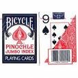 2 Decks Bicycle Red Blue Pinochle Playing Cards JI