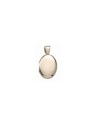 Solid 14k Premium Weight Yellow Gold Oval Picture Locket 3/4 inch x 1 inch