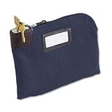 Seven Pin Security Bag with 2 Keys, 18 oz. Duck, 11w x 8 1/2h, Navy (MMF2330881W08)