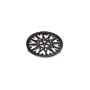 Black Enamel Flower Trivet for Stovetop