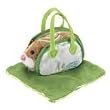 Zhu Zhu Pets Green Blanket and Green Carrier