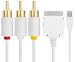 IPOD TOUCH 2 COMPOSITE AV CABLE WITH USB LEAD & DOCK CONNECTOR - (NOT COMPATIBLE WITH 3.0 SOFTWARE)