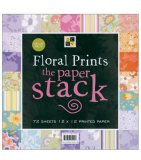 Paper Stack 12"x12" 72/Pad-Floral