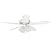 Hunter 25746 The Grand Isle Four-Light 52-Inch Five-Blade Ceiling Fan, White with Frosted Globes