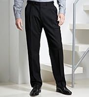 Active Waistband Supercrease® Washable Wool Blend Twin Pleat Trousers