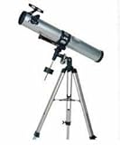 GSI Super Quality Land And Sky 76mm Reflector Equatorial Telescope With Aluminum Tripod - High Power Magnification - Optical Glass Lens, Metal Body, ND Moon Filter - Includes 3 Eyepieces, For Terrestrial And Astronomical Use