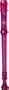Canto One-Piece Translucent Soprano Recorder with Baroque Fingering Transparent Purple
