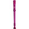 Canto One-Piece Translucent Soprano Recorder with Baroque Fingering Transparent Purple