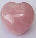 30mm Rose Quartz Puff Heart Worry Healing Stone