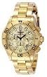 INVICTA SAPPHIRE DIVER CHRONOGRAPH GOLDTONE CHAMPAGNE DIAL 17056