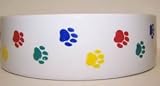 Vo-Toys Paw Print 10in Dog Dish
