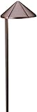 Kichler Lighting 15815AZT LED Side Mount Low Voltage Landscape Path and Spread Light, Textured Architectural Bronze