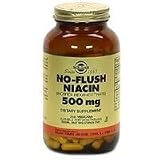 No-Flush Niacin 500 mg (Vitamin B3) (Inositol Hexanicotinate), 250 Vegetable Capsules, Solgar