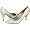 J.Renee Women's 'Glitz' Pump Gold/Ivory Patent (7.5M)