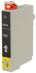 T0821 BK 17ml Black Disposable Ink Jet Cartridge for EPSON STYLUS Photo R270, R390, R590 (Grey)