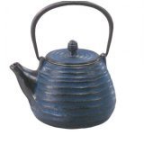 Old Dutch 012BL 26 Oz. Blue Cast Iron Energy Teapot