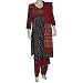 Apparel : Shalwar Kameez Embroidered Cotton Multicolored Womens Dress Size L (slk370)