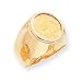 14k 1/20th Panda Coin Ring - Size 6