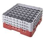 Camrack Glass Rack, W/3 Extenders, Full Size, 49 Compartments, 2-7/16'' Max. Dia., 6-7/8'' Max. (3 Pieces/Unit)