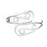 Sterling Silver Wire Design Polished Toe Ring