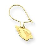 14K Arizona Cardinals Plain Logo Kidney Earrings