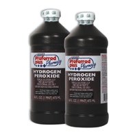 Hydrogen Peroxide Solution For treatment of minor cuts and abrasions - 16 OZ/Bottle, 12 Bottles