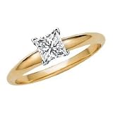 1 ct. Princess Cut Diamond Solitaire Ring