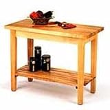 John Boos & Co. Country Kitchen Work Table with Shelf - 30" x 60" - C07-S