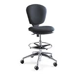 Metro Extended Height Swivel/Tilt Chair, 22 To 33 Seat Height, Black/Fabric