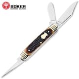 Cattleman's Knife Brown Jigged Bone