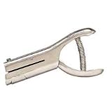 McGill Inc. Products - Heavy-Duty Utility Punch, 1/4 Round Hole, 20 Sht Cap, Nickel - Sold as 1 EA - Nickel-plated, heavy-gauge steel punch offers a built-in clipping receptacle and a 2 throat depth. Features in-line punching action for strength and durability. Punches up to 20 sheets of bond paper. Works on textile, leather, matboard and plastic. Steel punch makes 1/4 round holes.