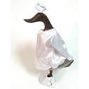 Wood Duck - Medium Angel Lawn Ornament - Set of 2 (Brown/White) (10"H x 4.5"W x 6"D)
