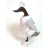 Wood Duck - Medium Angel Lawn Ornament - Set of 2 (Brown White) (10H x 4.5W x 6D)